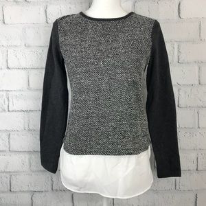 Van Heusen Tweed Crew neck long sleeve sweater XS